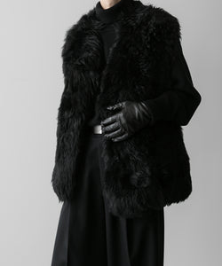 ssstein(シュタイン)の24AWコレクション SHEEP FUR VEST - BLACK 公式通販サイトsession福岡セレクトショップ