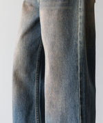画像をギャラリービューアに読み込む, CODA コーダのFADED DIRTY INDIGO WASHED  BREAK CUT WIDE FLARED JEANSのFADED DIRTY INDIGO 公式通販サイトsession福岡セレクトショップ
