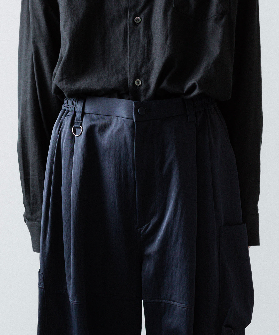 ANTHEM A-アンセムエーのSATIN MILITARY EASY PANTSのNAVY公式通販サイトsession福岡セレクトショップ 