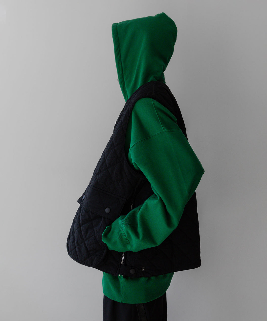 stein(シュタイン)の23SSコレクションのOVERSIZED UNTWISTED YARN SWEAT HOOD LSのGREEN sessionセッション福岡セレクトショップ 公式通販サイト