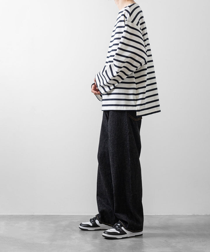 INTÉRIM インテリム 23ss HYPER BIG SUVIN GIZA BASQUE BORDER SHIRT sessionセッション福岡セレクトショップ 公式通販サイト