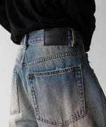 画像をギャラリービューアに読み込む, CODA コーダのFADED DIRTY INDIGO WASHED  BREAK CUT WIDE FLARED JEANSのFADED DIRTY INDIGO 公式通販サイトsession福岡セレクトショップ
