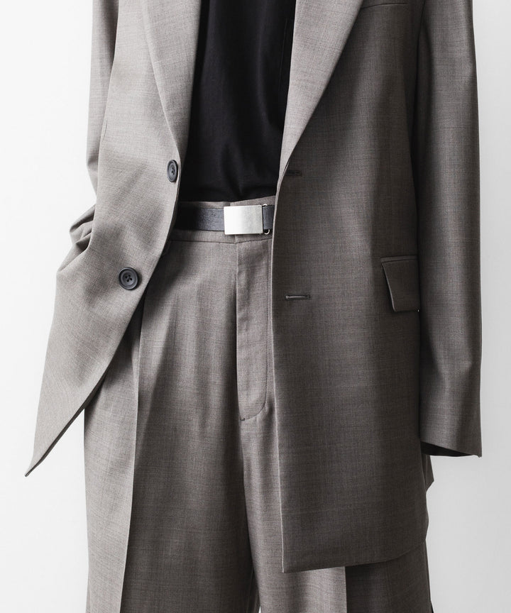 ssstein(シュタイン)のEX. FINE WOOL OVERSIZED SINGLE BREASTED LONG JACKET - GREIGEの公式通販サイトsession福岡セレクトショップ