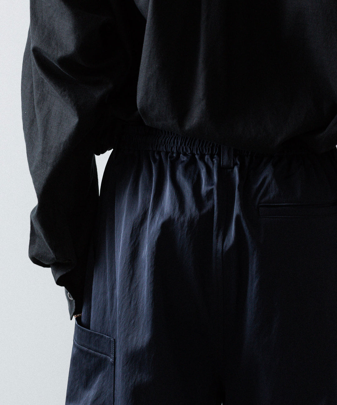 ANTHEM A-アンセムエーのSATIN MILITARY EASY PANTSのNAVY公式通販サイトsession福岡セレクトショップ 
