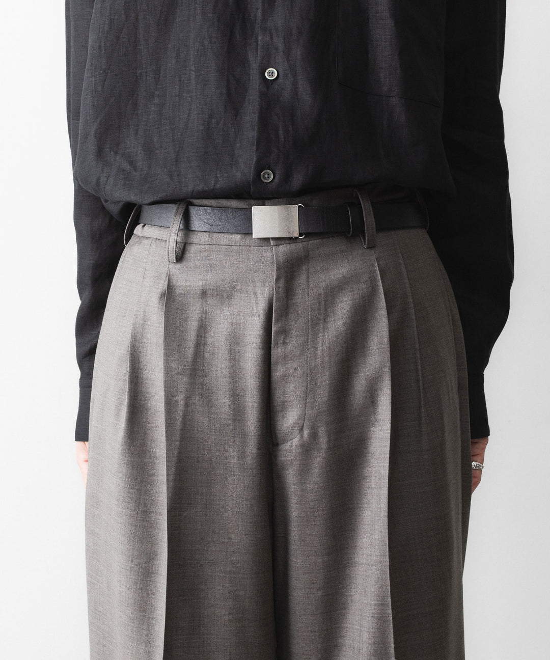 ssstein(シュタイン)のEXTRA FINE WOOL EASY LONG WIDE TROUSERS - GREIGEの公式通販サイトsession福岡セレクトショップ