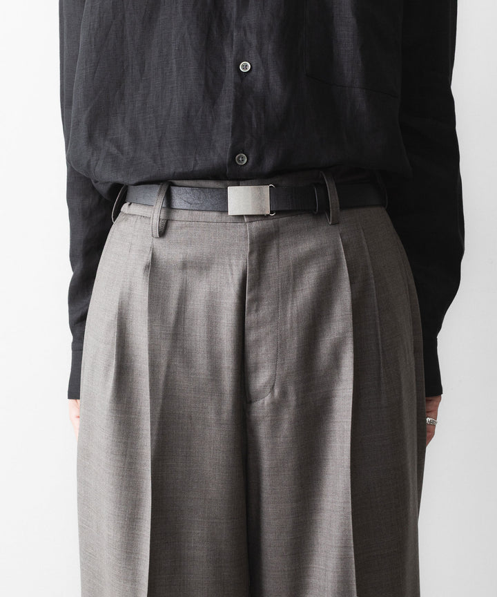 ssstein(シュタイン)のEXTRA FINE WOOL EASY LONG WIDE TROUSERS - GREIGEの公式通販サイトsession福岡セレクトショップ