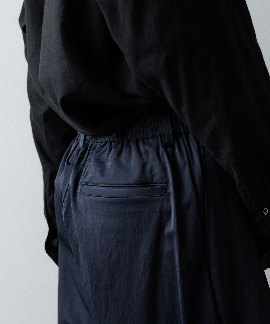 ANTHEM A-アンセムエーのSATIN MILITARY EASY PANTSのNAVY公式通販サイトsession福岡セレクトショップ 