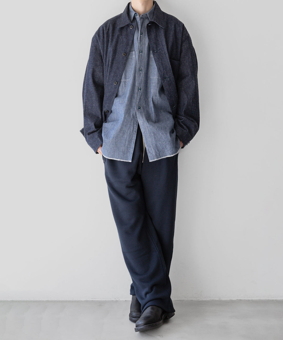 【INTÉRIM】30s USMC UTILITY DUNGAREE JACKET - NAVY