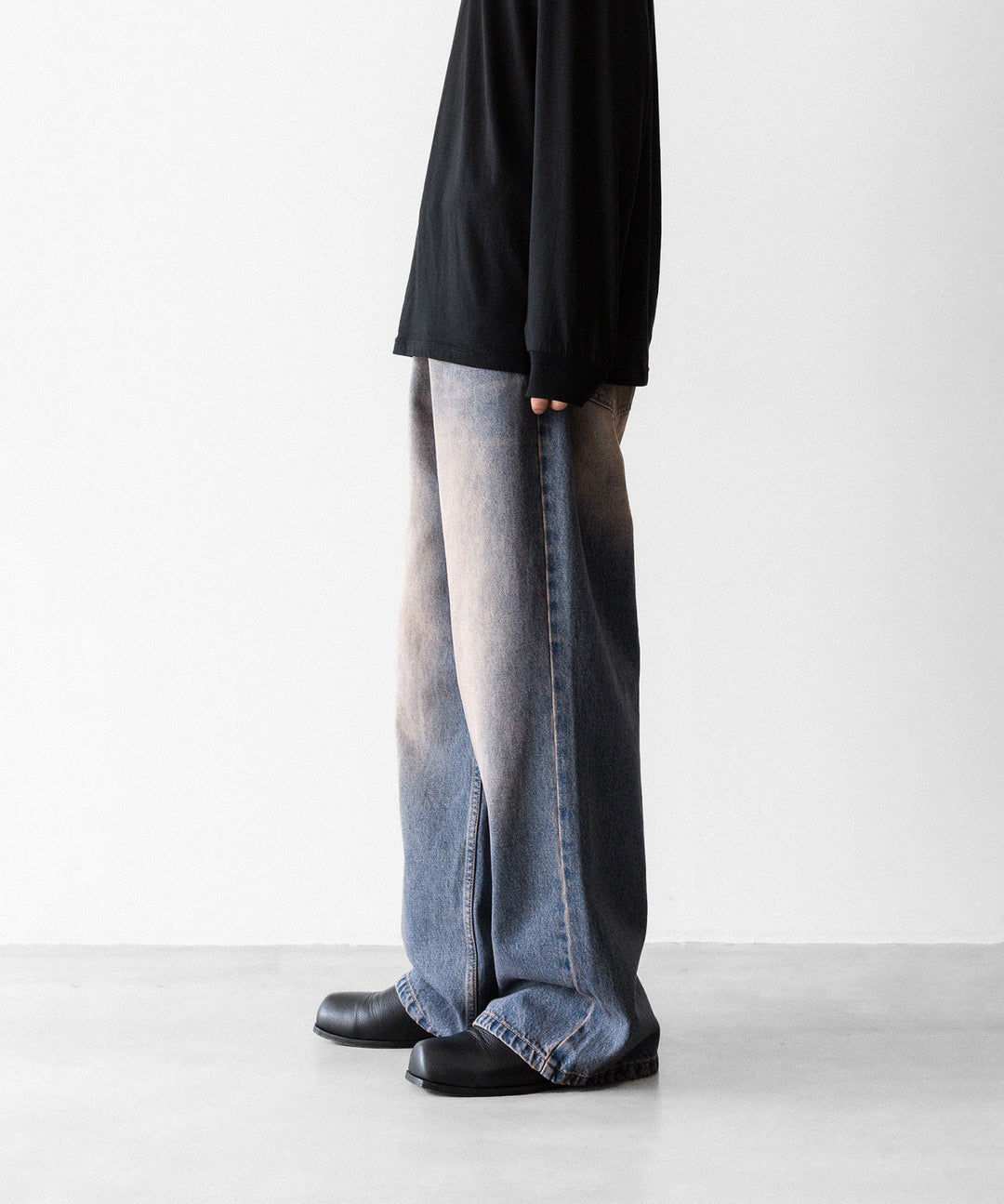 CODA コーダのDUST INDIGO ACID WASH BREAK CUT FLARED JEANSのDUST INDIGO 公式通販サイトsession福岡セレクトショップ