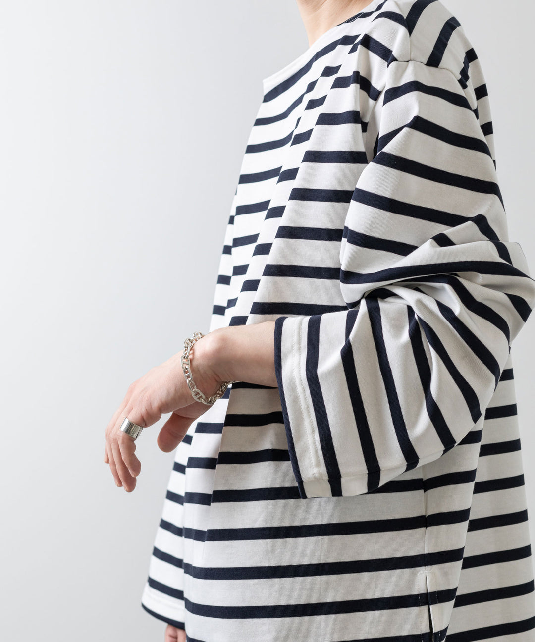INTÉRIM インテリム 23ss HYPER BIG SUVIN GIZA BASQUE BORDER SHIRT sessionセッション福岡セレクトショップ 公式通販サイト
