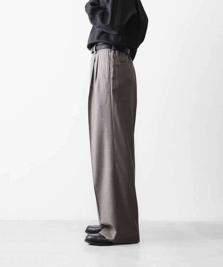ssstein(シュタイン)のEXTRA FINE WOOL EASY LONG WIDE TROUSERS - GREIGEの公式通販サイトsession福岡セレクトショップ