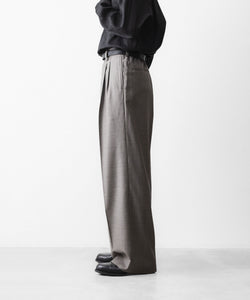 ssstein / シュタイン】EXTRA FINE WOOL EASY LONG WIDE TROUSERS