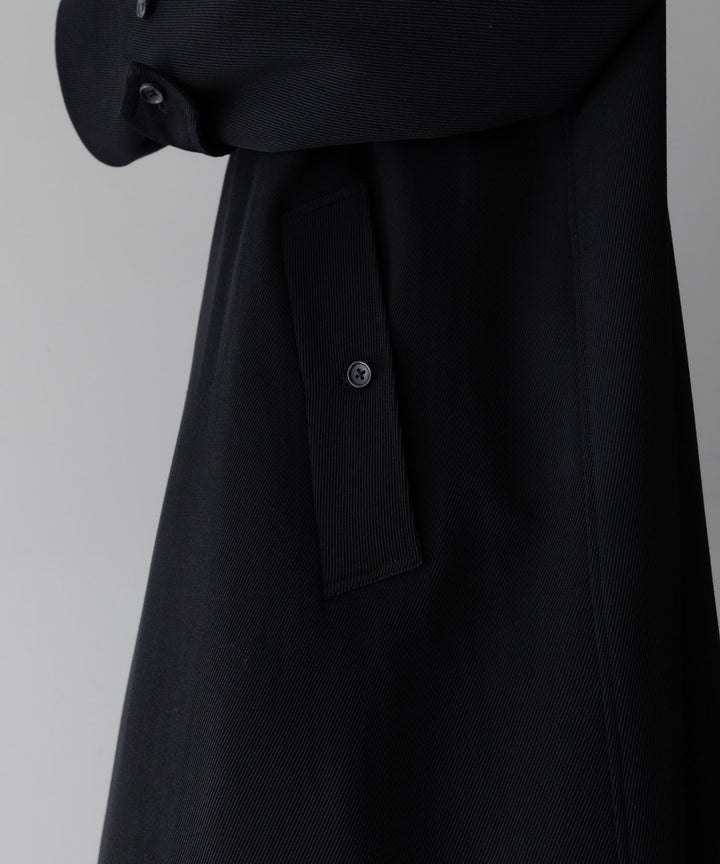 【INTÉRIM】インテリムのFLUID WOOL TRICOTINE SINGLE RAGLAN COAT - BLACK公式通販サイトsession福岡セレクトショップ