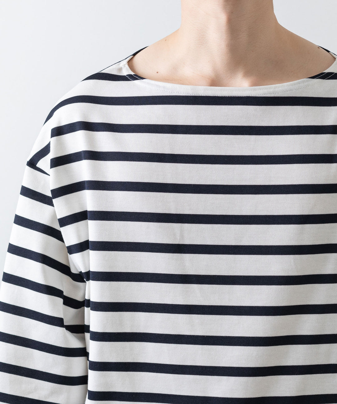 INTÉRIM インテリム 23ss HYPER BIG SUVIN GIZA BASQUE BORDER SHIRT sessionセッション福岡セレクトショップ 公式通販サイト