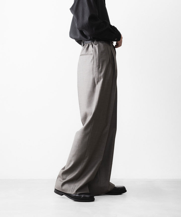 ssstein(シュタイン)のEXTRA FINE WOOL EASY LONG WIDE TROUSERS - GREIGEの公式通販サイトsession福岡セレクトショップ