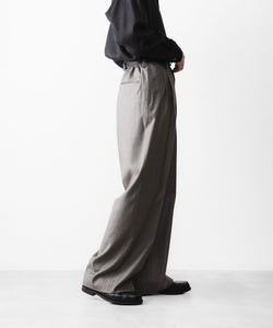 ssstein / シュタイン】EXTRA FINE WOOL EASY LONG WIDE TROUSERS