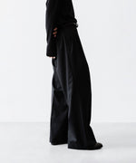 画像をギャラリービューアに読み込む, SUBLATIONS サブレーションズのSUPER140 3TUCK BAGGY TROUSERSのBLACK 公式通販サイトsession福岡セレクトショップ
