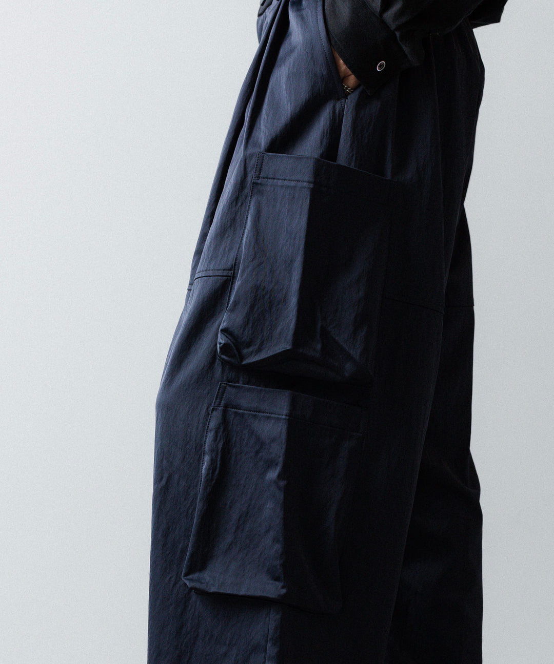 ANTHEM A-アンセムエーのSATIN MILITARY EASY PANTSのNAVY公式通販サイトsession福岡セレクトショップ 