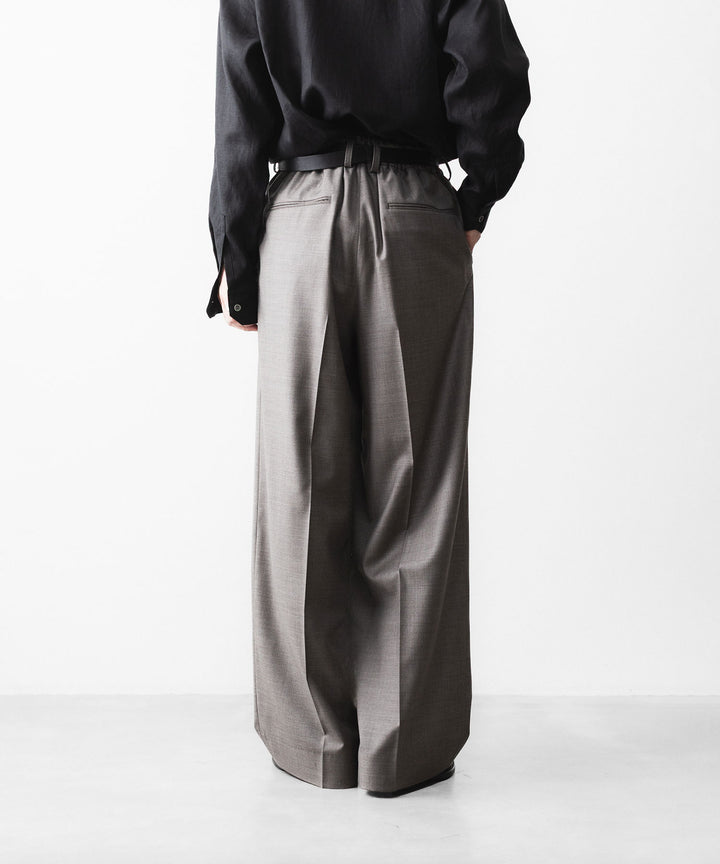 ssstein(シュタイン)のEXTRA FINE WOOL EASY LONG WIDE TROUSERS - GREIGEの公式通販サイトsession福岡セレクトショップ