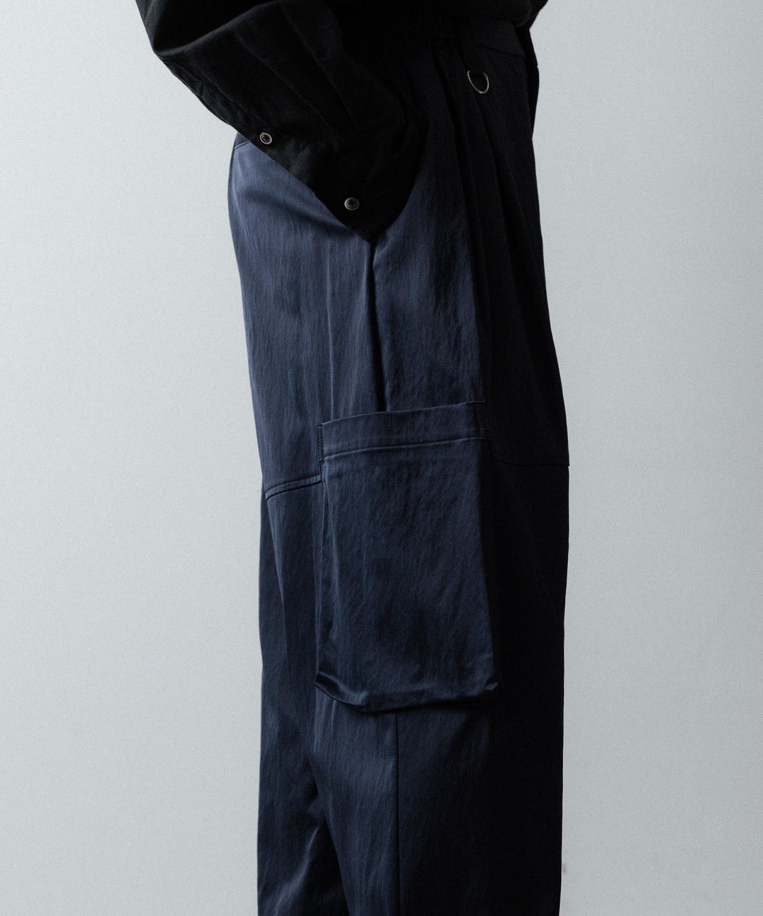 ANTHEM A-アンセムエーのSATIN MILITARY EASY PANTSのNAVY公式通販サイトsession福岡セレクトショップ 
