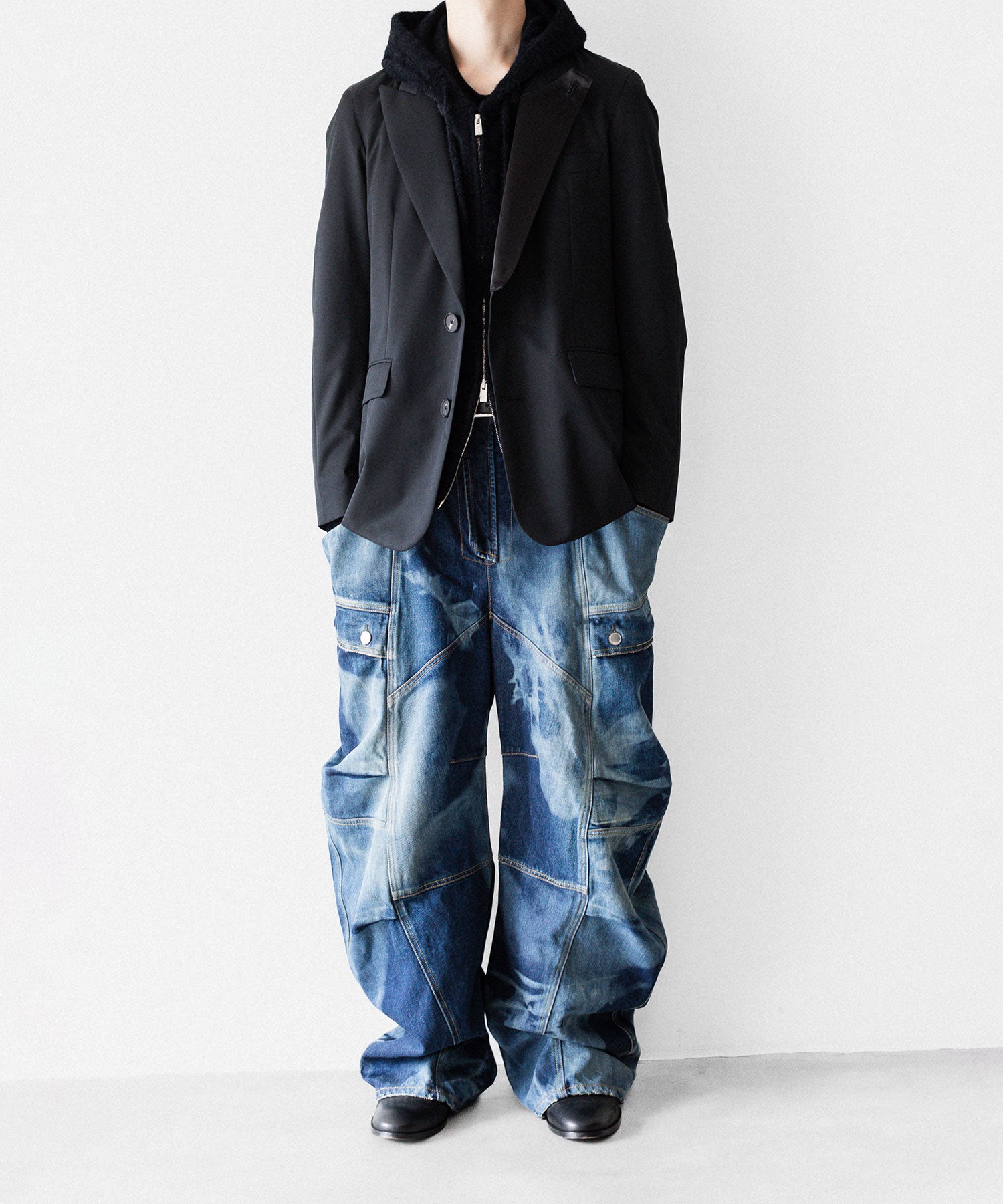SUBLATIONS サブレーションズのDENIM BANANA CUTTING PANTSのUSED INDIGO 公式通販サイトsession福岡セレクトショップ