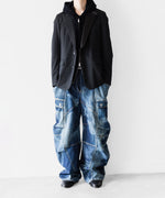 画像をギャラリービューアに読み込む, SUBLATIONS サブレーションズのDENIM BANANA CUTTING PANTSのUSED INDIGO 公式通販サイトsession福岡セレクトショップ
