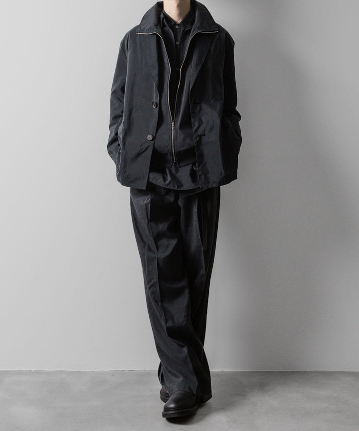 ssstein(シュタイン)の24AWコレクション SILK NYLON ZIP UP BLOUSON - BLACK 公式通販サイトsession福岡セレクトショップ