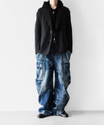 画像をギャラリービューアに読み込む, SUBLATIONS サブレーションズのSUPER140 SINGLE BREASTED JACKETのBLACK 公式通販サイトsession福岡セレクトショップ
