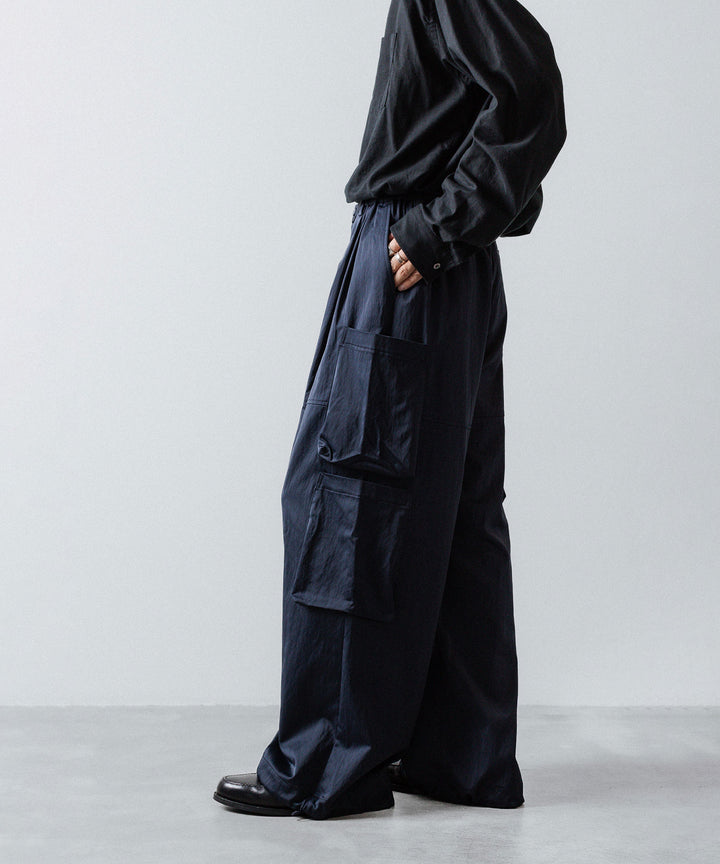 ANTHEM A-アンセムエーのSATIN MILITARY EASY PANTSのNAVY公式通販サイトsession福岡セレクトショップ 