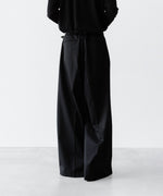 画像をギャラリービューアに読み込む, SUBLATIONS サブレーションズのSUPER140 3TUCK BAGGY TROUSERSのBLACK 公式通販サイトsession福岡セレクトショップ
