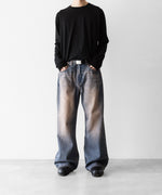 画像をギャラリービューアに読み込む, CODA コーダのDUST INDIGO ACID WASH BREAK CUT FLARED JEANSのDUST INDIGO 公式通販サイトsession福岡セレクトショップ
