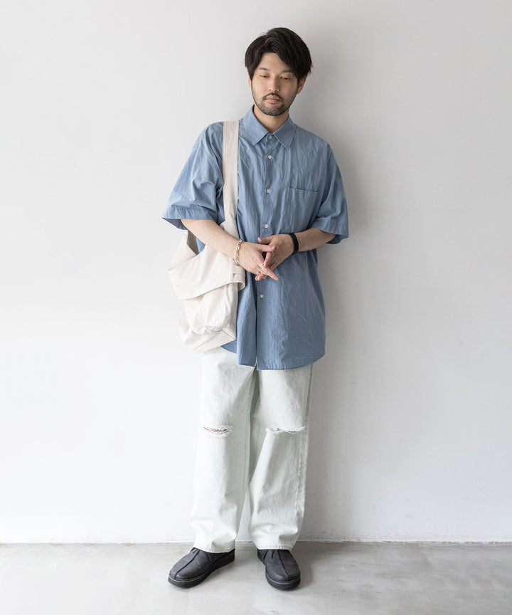 stein(シュタイン)の23AWコレクションVINTAGE REPRODUCTION DAMAGE WIDE DENIM JEANSのLT.INDIGO