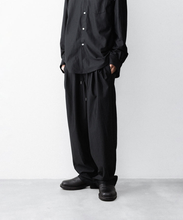 KANEMASA PHIL. カネマサフィルの36G WOOL TROUSERSのBLACK 公式通販サイトsession福岡セレクトショップ