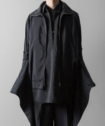 画像をギャラリービューアに読み込む, ssstein(シュタイン)の24AWコレクション SILK NYLON SKIPPER SHIRT - BLACK 公式通販サイトsession福岡セレクトショップ
