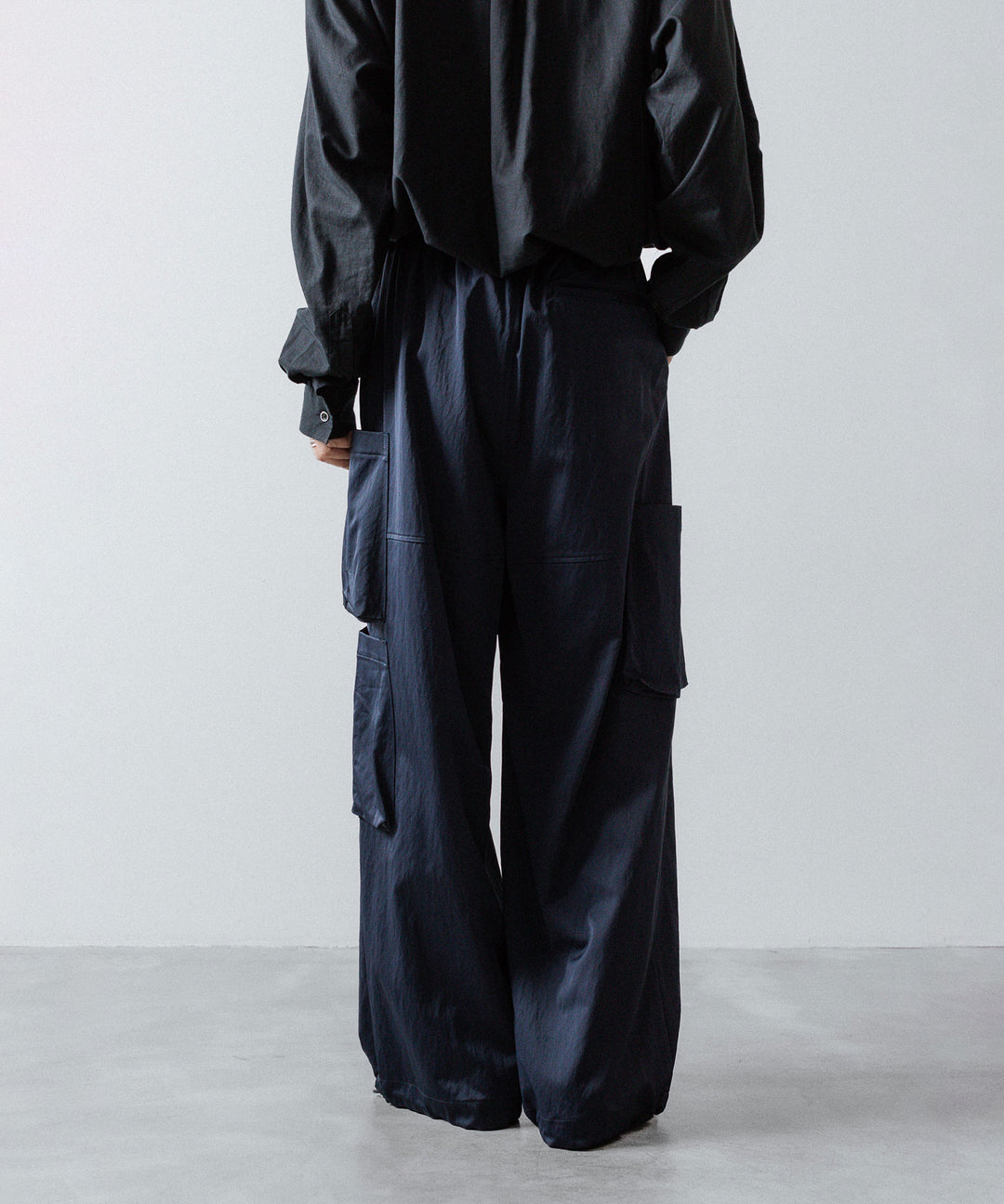 ANTHEM A-アンセムエーのSATIN MILITARY EASY PANTSのNAVY公式通販サイトsession福岡セレクトショップ 