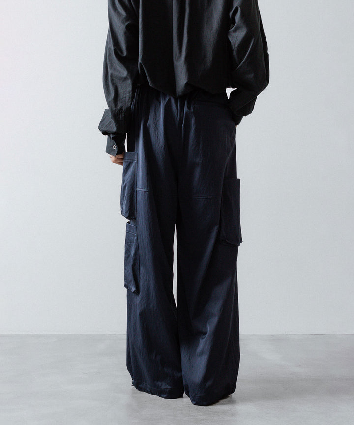 ANTHEM A-アンセムエーのSATIN MILITARY EASY PANTSのNAVY公式通販サイトsession福岡セレクトショップ 