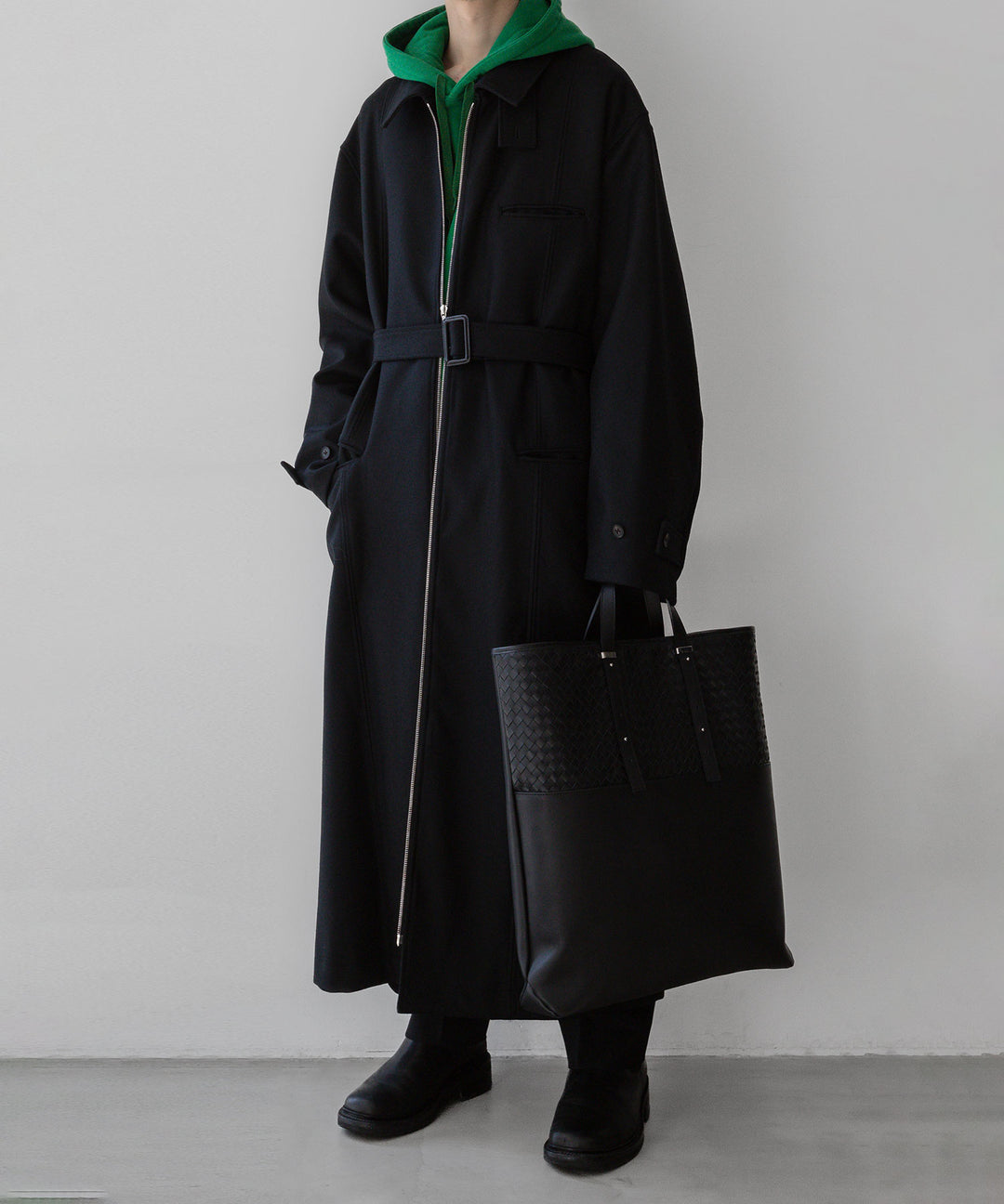 stein(シュタイン)の23SSコレクションのOVERSIZED UNTWISTED YARN SWEAT HOOD LSのGREEN sessionセッション福岡セレクトショップ 公式通販サイト