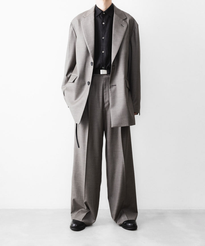 ssstein(シュタイン)のEXTRA FINE WOOL EASY LONG WIDE TROUSERS - GREIGEの公式通販サイトsession福岡セレクトショップ