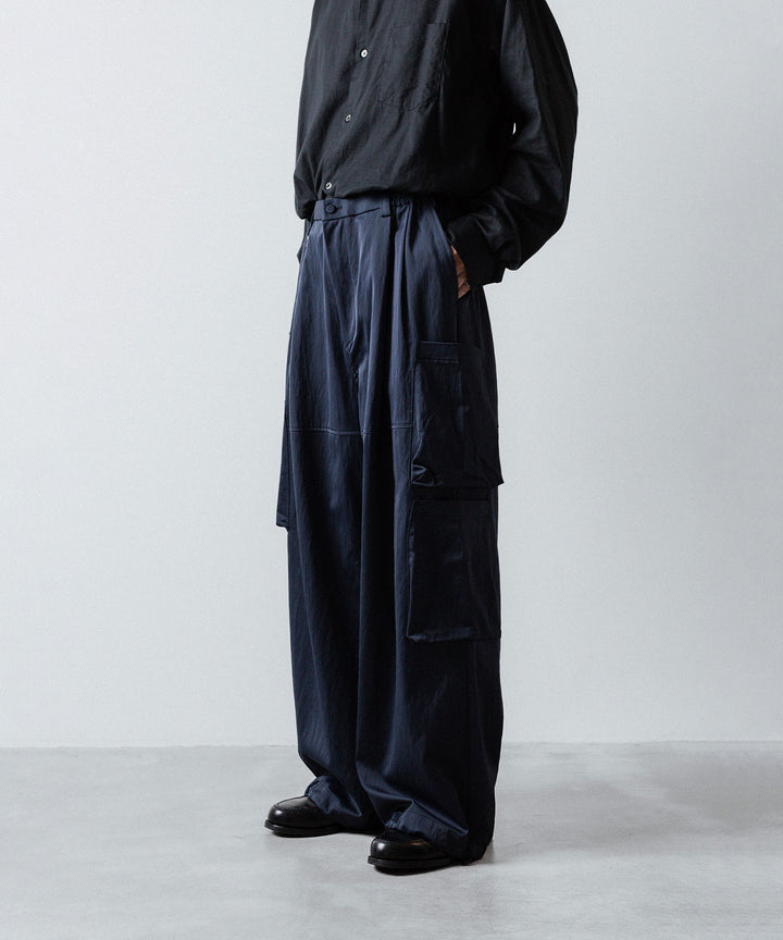 ANTHEM A-アンセムエーのSATIN MILITARY EASY PANTSのNAVY公式通販サイトsession福岡セレクトショップ 