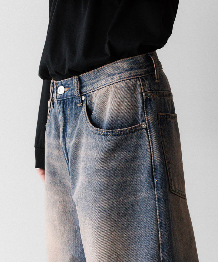 CODA コーダのDUST INDIGO ACID WASH BREAK CUT FLARED JEANSのDUST INDIGO 公式通販サイトsession福岡セレクトショップ