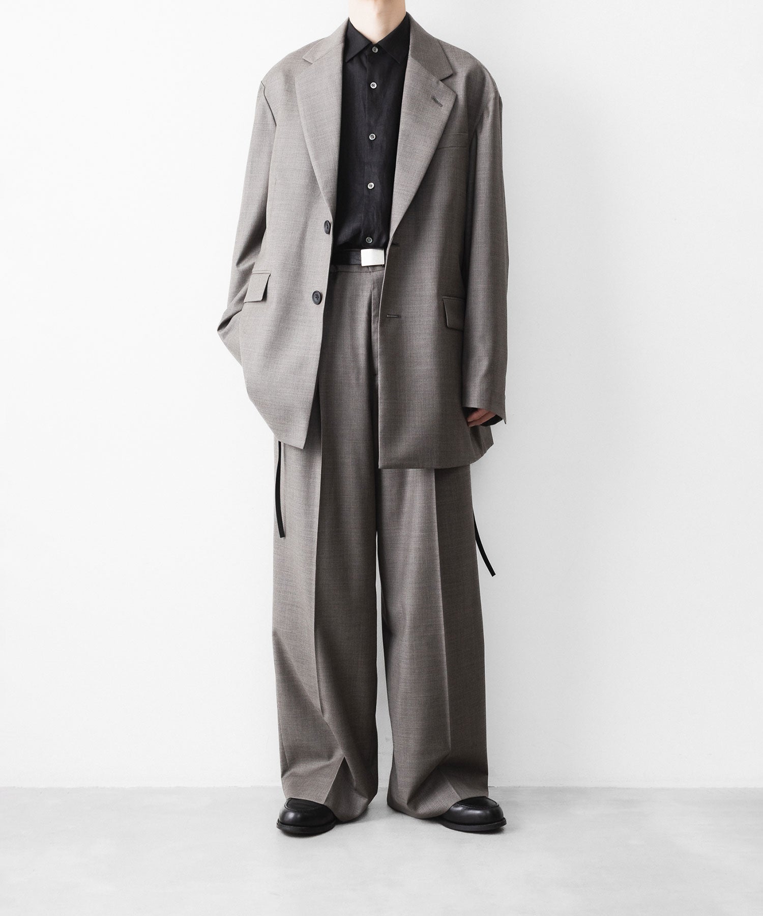 ssstein / シュタイン】EXTRA FINE WOOL EASY LONG WIDE TROUSERS