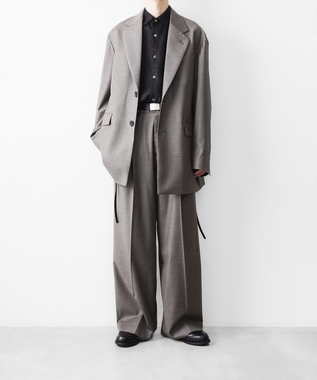 ssstein(シュタイン)のEXTRA FINE WOOL EASY LONG WIDE TROUSERS - GREIGEの公式通販サイトsession福岡セレクトショップ