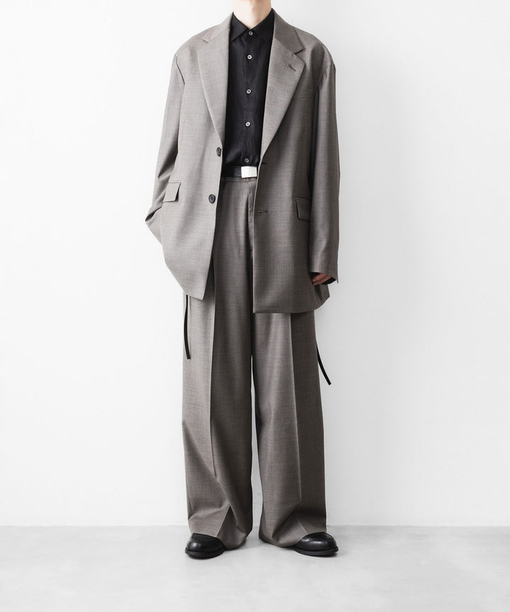 ssstein(シュタイン)のEXTRA FINE WOOL EASY LONG WIDE TROUSERS - GREIGEの公式通販サイトsession福岡セレクトショップ