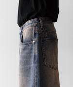 画像をギャラリービューアに読み込む, CODA コーダのDUST INDIGO ACID WASH BREAK CUT FLARED JEANSのDUST INDIGO 公式通販サイトsession福岡セレクトショップ
