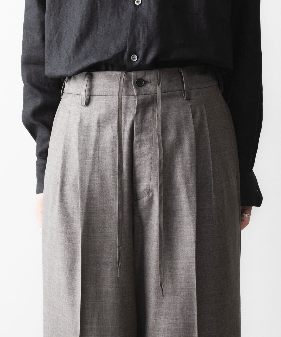 ssstein(シュタイン)のEXTRA FINE WOOL EASY LONG WIDE TROUSERS - GREIGEの公式通販サイトsession福岡セレクトショップ