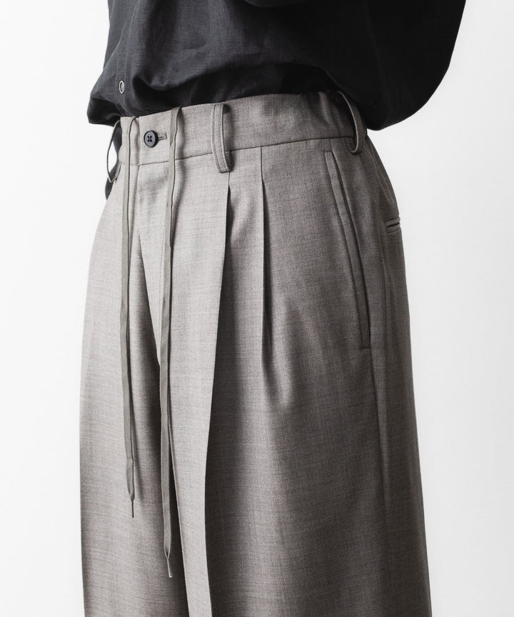 ssstein(シュタイン)のEXTRA FINE WOOL EASY LONG WIDE TROUSERS - GREIGEの公式通販サイトsession福岡セレクトショップ