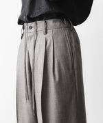 画像をギャラリービューアに読み込む, ssstein(シュタイン)のEXTRA FINE WOOL EASY LONG WIDE TROUSERS - GREIGEの公式通販サイトsession福岡セレクトショップ
