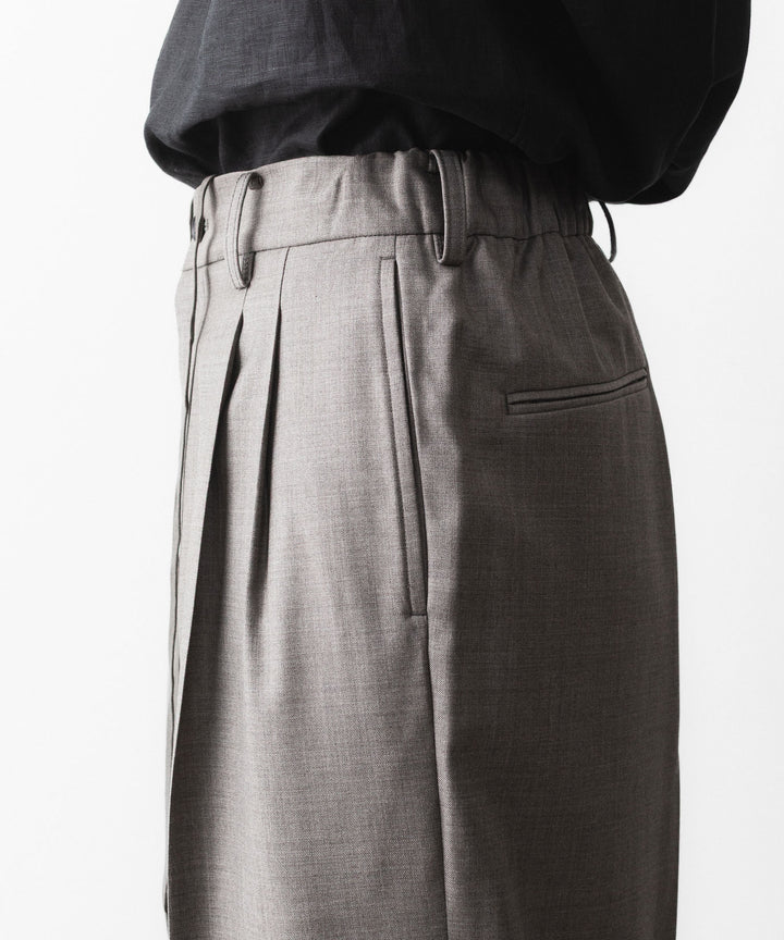 ssstein(シュタイン)のEXTRA FINE WOOL EASY LONG WIDE TROUSERS - GREIGEの公式通販サイトsession福岡セレクトショップ
