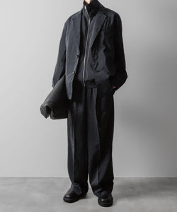 ssstein(シュタイン)の24AWコレクション SILK NYLON SINGLE BREASTED JACKET - BLACK 公式通販サイトsession福岡セレクトショップ