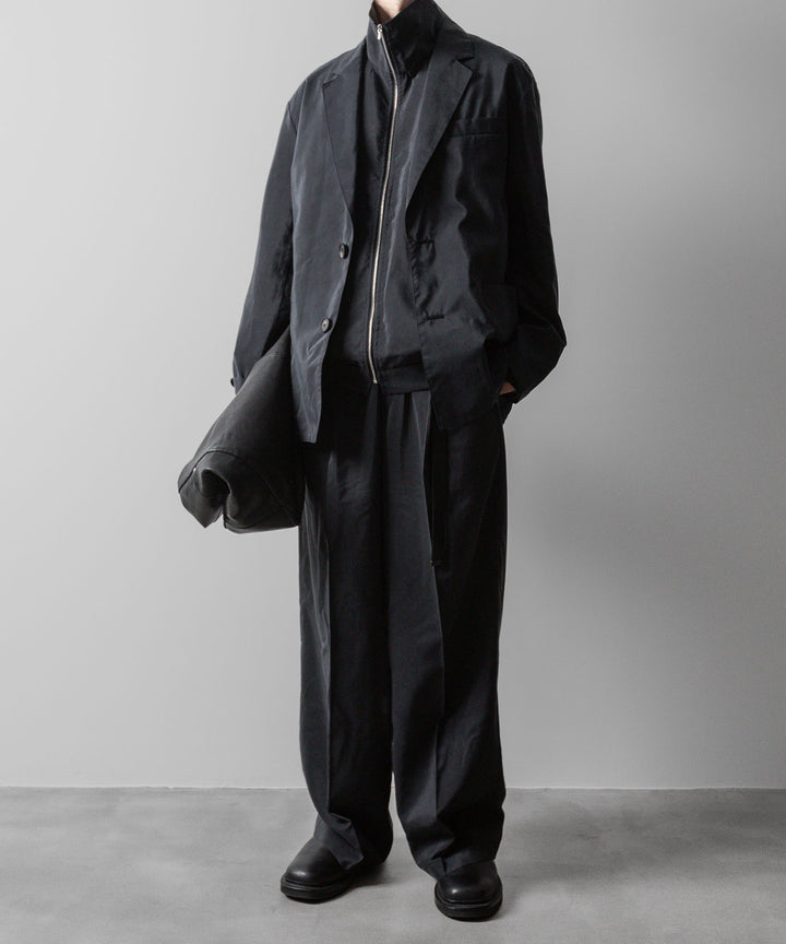 ssstein(シュタイン)の24AWコレクション SILK NYLON ZIP UP BLOUSON - BLACK 公式通販サイトsession福岡セレクトショップ
